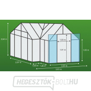 Üvegház VITAVIA SIRIUS PC 4 mm zöld Előnézet 