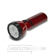 Solight újratölthető LED-es zseblámpa, dugaszolható, Pb 800mAh, 9x LED, piros-fekete gallery main image