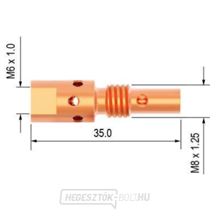 M8/M6 35 mm-es távtartó MB25 PARKER gallery main image