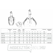 Két- vagy háromkaros hidraulikus lehúzógép HHL-50F Előnézet 