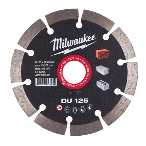 Milwaukee gyémánttárcsa DU 125 - 1db