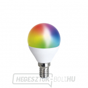 Solight LED SMART WIFI izzó, miniglobe, 5W, E14, RGB, 400lm gallery main image