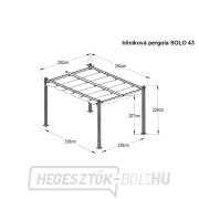 Alumínium pergola LANITPLAST SOLO 43 Előnézet 