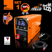 PANTERMAX MMA195LCD MMA/TIG inverteres hegesztő + tető + 1,5 m kábelek + kefe Előnézet 