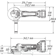 Akkus sarokcsiszoló 125mm HAZET 9233-7 Előnézet 