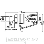 HAZET 9032M-1 Pneumatikus mini lábcsiszológép Előnézet 