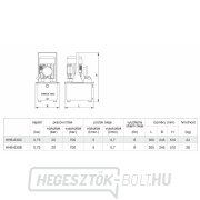 Elektromos hidraulikaszivattyú nyomásmérővel HHB-630C Előnézet 