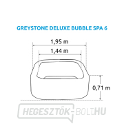 Whirlpool felfújható Pure Spa - Bubble Greystone Deluxe 6 AP - Intex 28452 Előnézet 