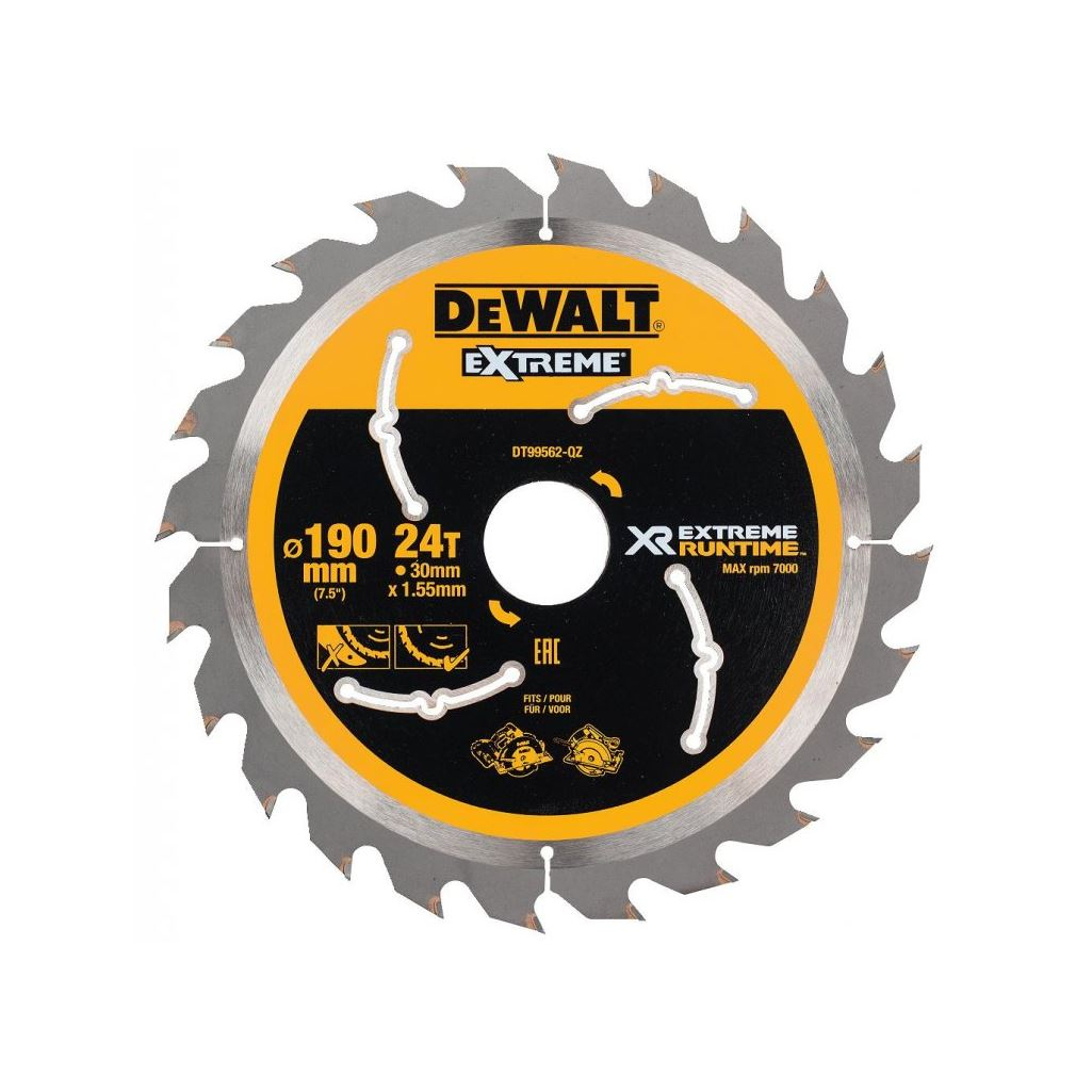 Dewalt Flexvolt fűrészlap 190x30mm 24Z