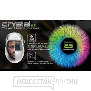 Optrel Crystal 2.0 hegesztősisak (SN2/4-12 Autopilot) – ezüst Előnézet 