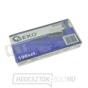 GEKO Zsugorcsövek - csövek, fekete, hossza 95 mm, 196 db-os készlet. Előnézet 