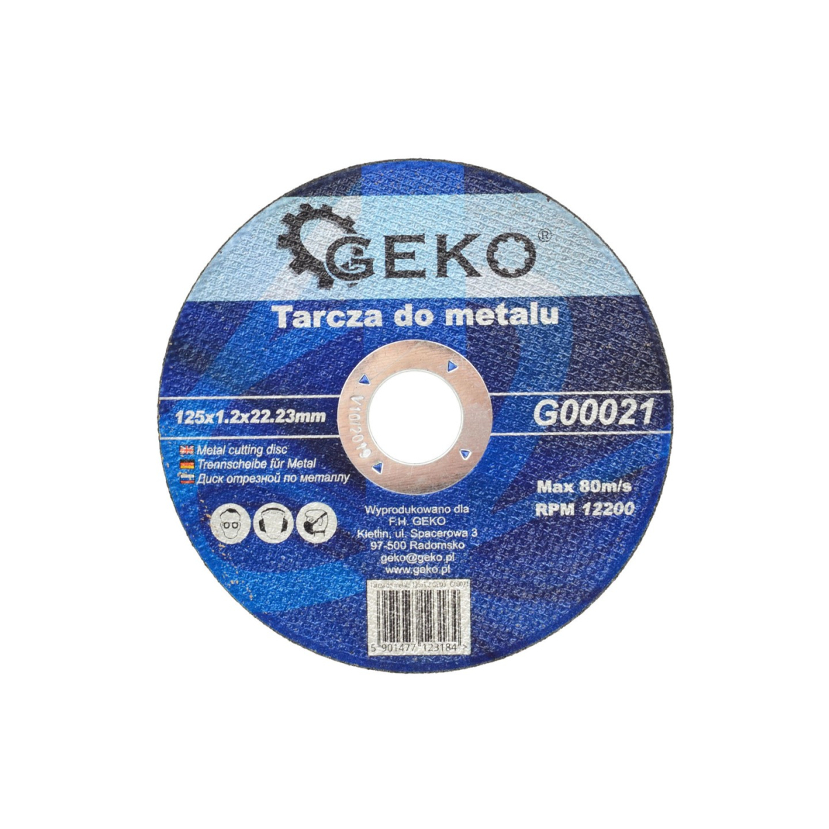 GEKO Vágótárcsa fémhez 125x1,2x22,23mm - 1db