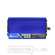 Szinusz hullámú feszültség átalakító 12V/230V 1000/2000W GEKO Előnézet 