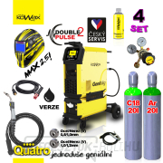 KOWAX GeniMig®355DP LCD5 + vízhűtés + motorháztető + zseblámpa + Co2 palack + argon palack töltettel Előnézet 