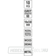 Csiszolószalag P60 , 10x330mm 10db 10db Előnézet 