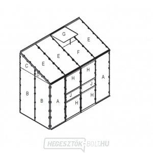 Csere üvegezés üvegházhoz VITAVIA IDA 3300 PC 4 mm LG3079 gallery main image