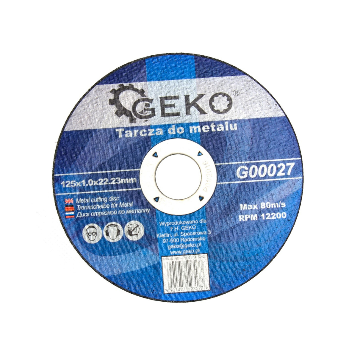 Geko fémvágó tárcsa 125x1,0x22,23mm