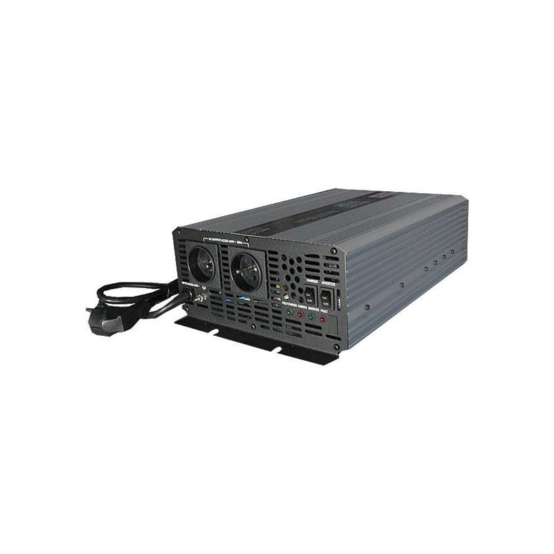 CARSPA CPS2000 12V/230V 2000W tiszta szinuszhullámú feszültség átalakító + UPS + töltő