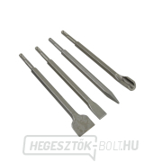 Vésők SDS PLUS GEKO, készlet 4, 250mm:, lapos 20 és 40mm, hegyes, hornyolt  Előnézet 