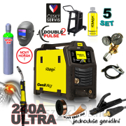 KOWAX GeniMig®240DP LCD + zseblámpa + burkolat + szelep + alváz + Co2 palack + spray + 5 kg vezeték + kábelek  Előnézet 