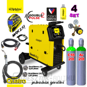 KOWAX GeniMig®350DP LCD5 + argon palack + Co2 palack + szelep + spray + zseblámpa + kábelek Előnézet 