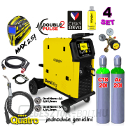 KOWAX GeniMig®350DP LCD5 + argon palack + Co2 palack + szelep + spray + zseblámpa + kábelek Előnézet 