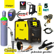 KOWAX GeniMig®240DP LCD + égő + motorháztető + szelep + alváz + palack MIX C18 20L + spray + 5 kg vezeték + kábelek Előnézet 