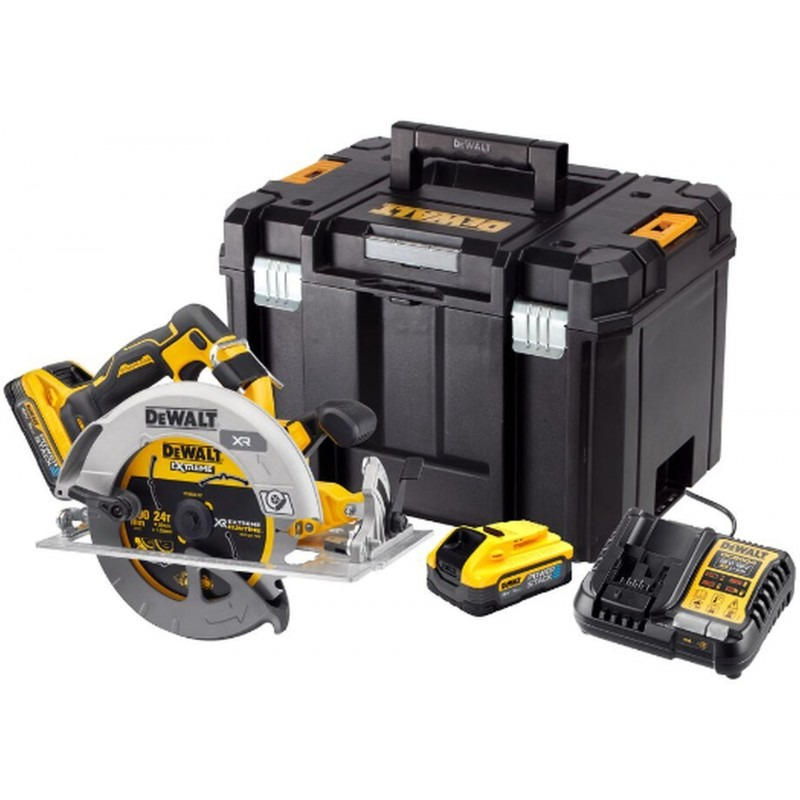 Akkus akkus körfűrész DEWALT DCS573H2T POWERSTACK 18V