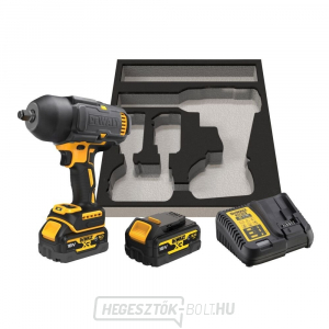 Akkus ütvecsavarozó DeWALT DCF900P2G 18V 2x5Ah GFN burkolattal gallery main image