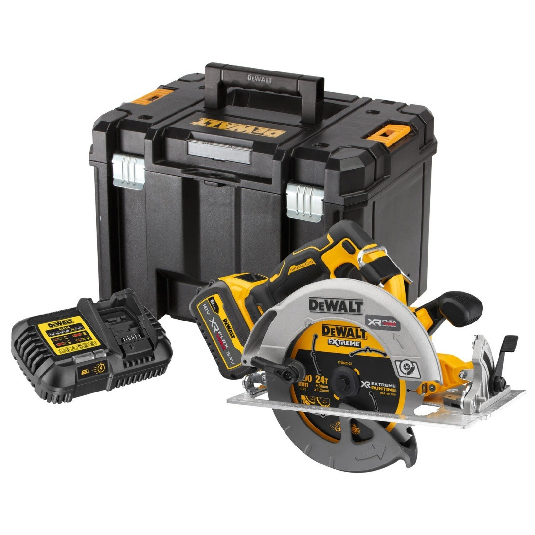 Akkus akkus körfűrész DEWALT DCS573T1 POWERSTACK 18V