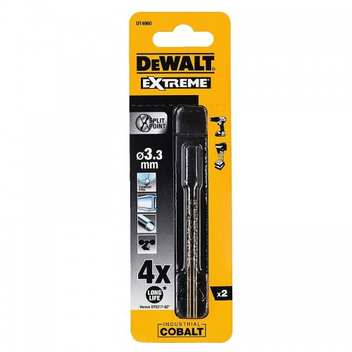 HSS-E COBALT 3,3x65mm (2 db) DeWALT DT4960