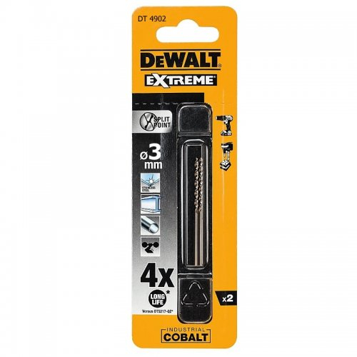 HSS-E COBALT 3,0x61mm (2db) DeWALT DT4902