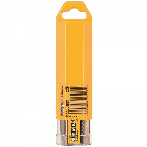 HSS-E COBALT fém fúrógép 11,5x142mm (5db) DeWALT DT4946