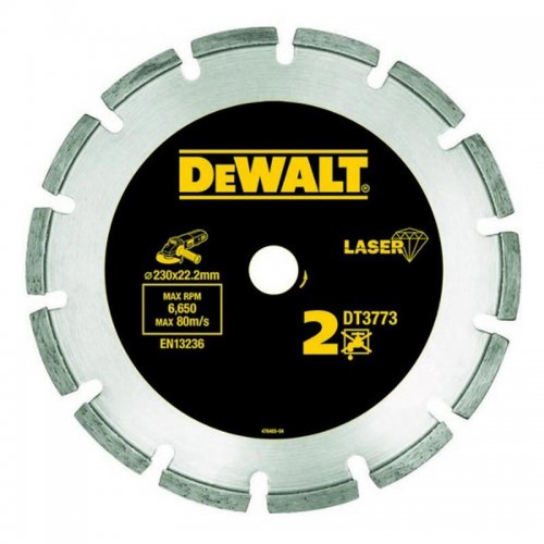 Dia penge Laser 2 csiszolóanyagokhoz és betonhoz 230x22,2mm DeWALT DT3773