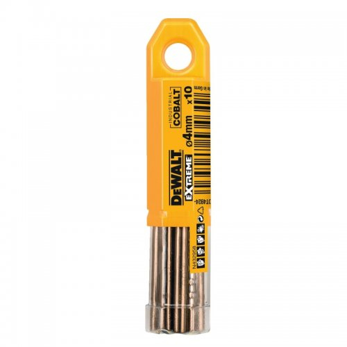 Fém fúrószár HSS-E COBALT 4×75mm (10db) DeWALT DT4924