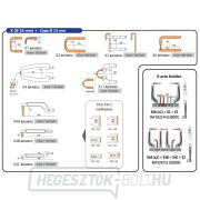 6 darabos kar készlet GYS X - X4A (x2) X4B X4C X4A (x2) X2 pontozó fogóhoz Előnézet 