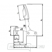 Bessey STC-VH50 függőleges bilincs vízszintes rögzítőlemezzel Előnézet 