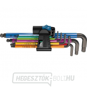 Wera 022210 Inbus dugókulcsok 950/9 Hex-Plus Multicolour HF 1, BlackLaser tartási funkcióval (9 darabos készlet) Előnézet 