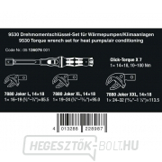 Wera 136076 Click-Torque X 7 nyomatékkulcs (10 ÷ 100 Nm) 16 ÷ 32 mm-es hüvelyekkel hőszivattyúkhoz/klímaberendezésekhez. 9530 típus (4 darabos készlet) Előnézet 