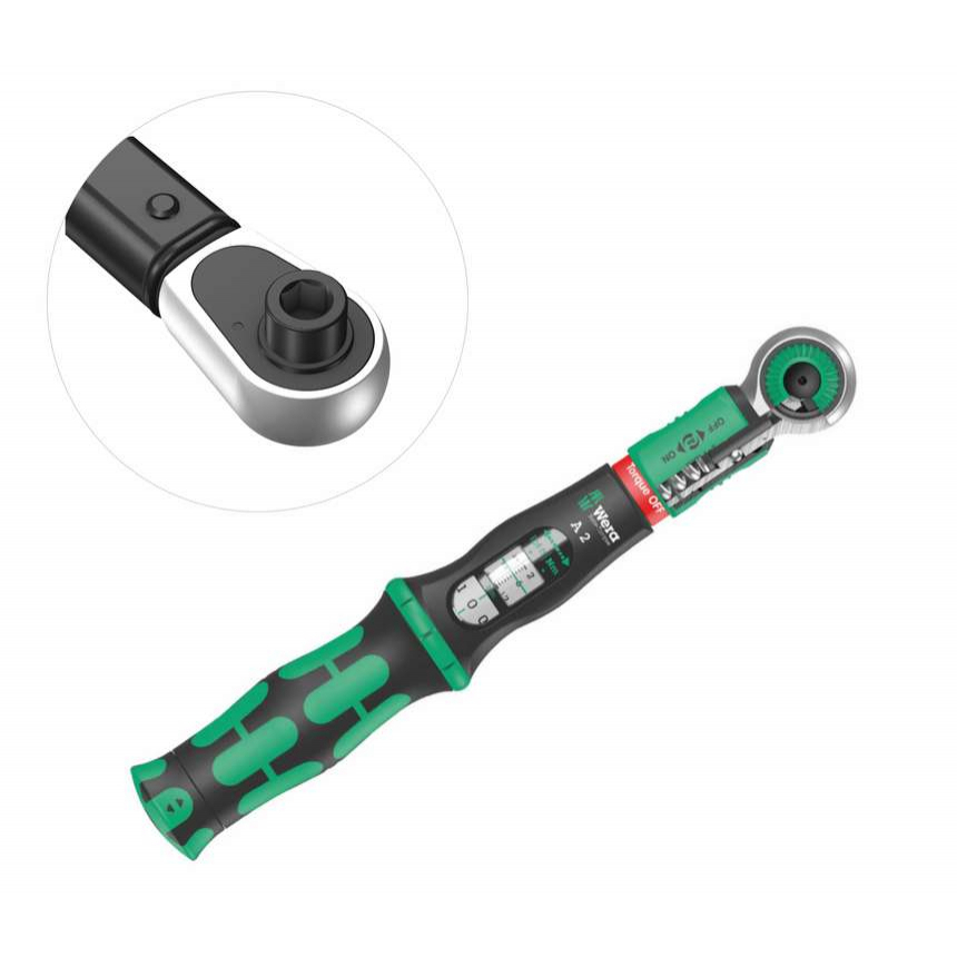 Wera 075801 Hatlapos nyomatékkulcs 1/4" Safe-Torque A 2 (2 ÷ 12 Nm)