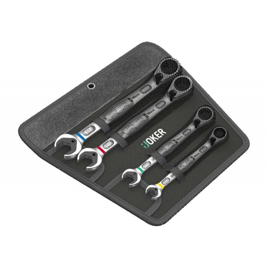 Wera 020090 racsnis kulcsok 10 ÷ 19 mm 6001 Joker 4 Set 1, offset (4 darabos készlet)