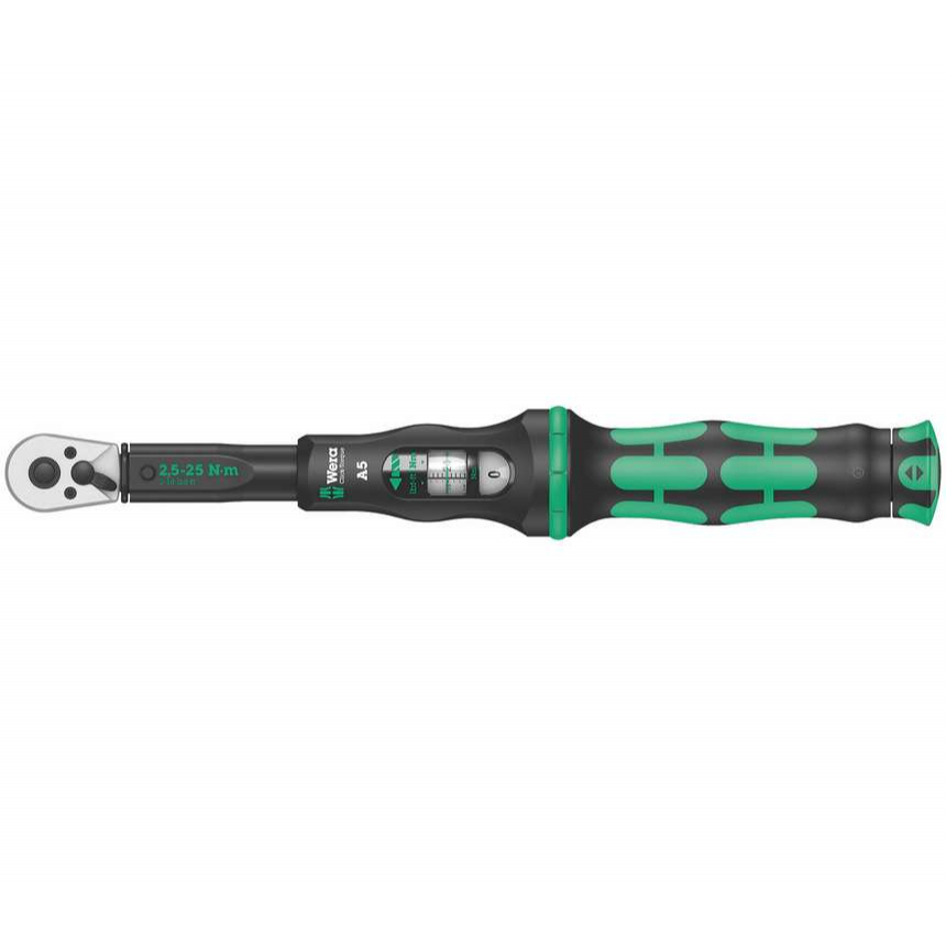 Wera 075604 Wera Click-Torque A 5 nyomatékkulcs 1/4" racsnival (2,5 ÷ 25 Nm)