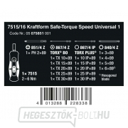 Wera 075851 Tools Safe-Torque Speed Universal 1. 7515/16 típus (16 darabos készlet) 2 - 6 Nm Előnézet 