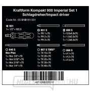 Wera 018111 Ütvecsavarozók 1/4" Kraftform Plus 900 Imperial 1 készlet (19 darabos készlet) Előnézet 