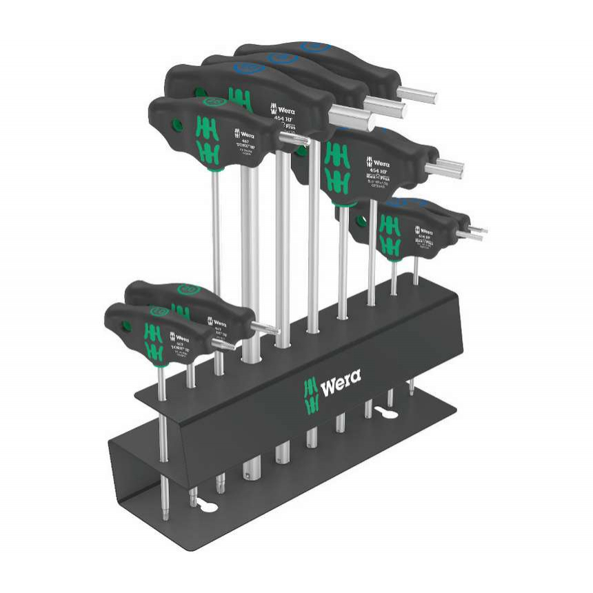 Wera 004174 Wera 400-as sorozatú kerékpárkulcsok T-markolatú 6-os készlet (10 darabos készlet)