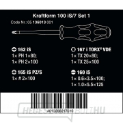 Wera 136013 Kraftform Plus sorozat 100-as csavarhúzó 100 iS/7 Set 1 (7 darabos készlet) Előnézet 
