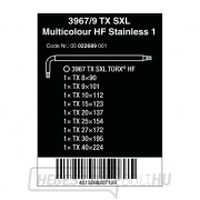 Wera 022689 3967/9 TX SXL többszínű HF Stainless 1 dugókulcs, rozsdamentes acél (9 darabos készlet) Előnézet 