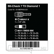 Wera 057415 Bit-Check 7 TX Diamond 1 tartóval 889/4/1 K (7 darabos készlet) Előnézet 
