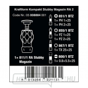 Wera 008884 racsnis csavarhúzó Kraftform Kompakt Stubby Magazin RA 2 (6 darabos készlet) Előnézet 