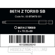 Wera 073473 Csavarhúzóhegyek 1/4" Torx TX 25 867/4 Z SB (3 db) Előnézet 